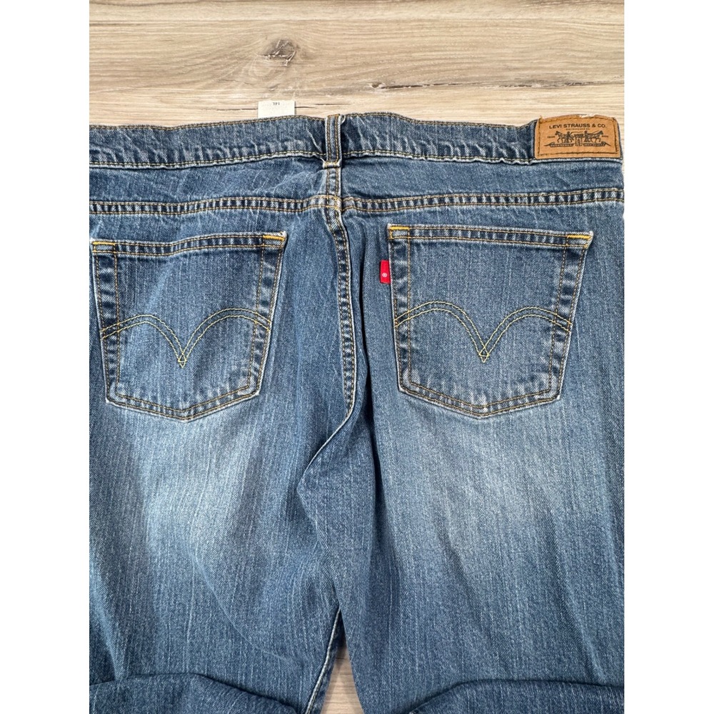Levis 515 Bootcut Jeans WMNS 14L Blue Medium Wash Mid Rise Stretch Denim 14 Long - Picture 4 of 15